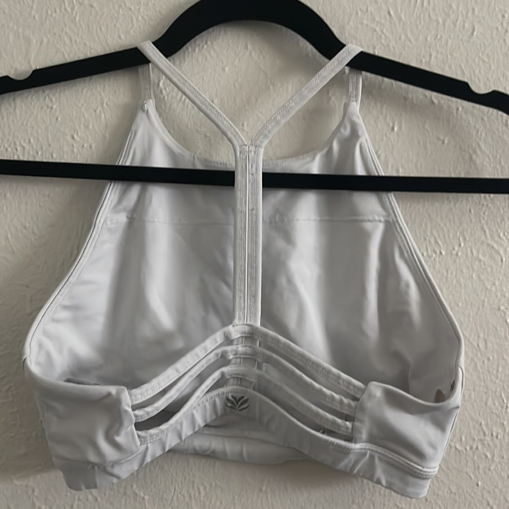 White sports bra
